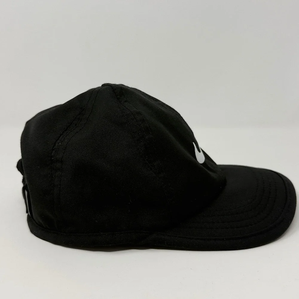 Nike Infant Size Featherlight Dri-Fit‎ Hat Cap Black Adjustable Logo